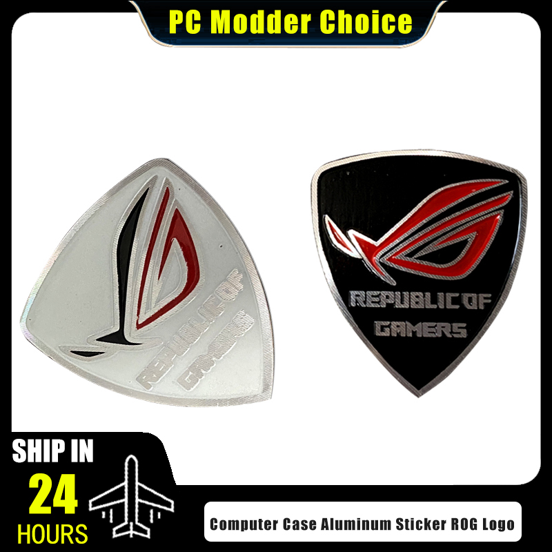 Gaming Pc Equipment - Obudowa komputera Aluminiowa naklejka Logo ROG