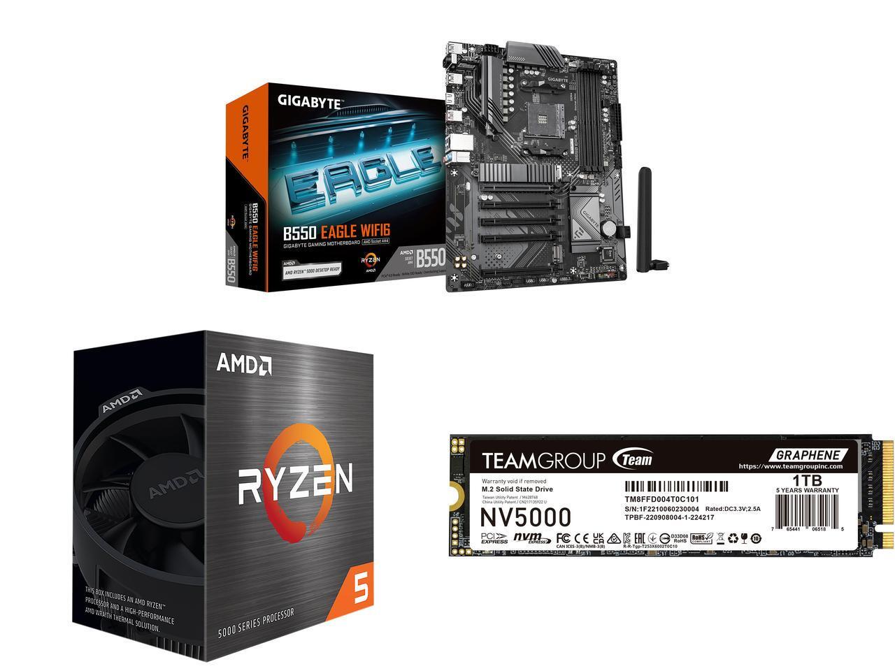 Pc Unit For Gaming - Płyta główna GIGABYTE B550 EAGLE WIFI6,