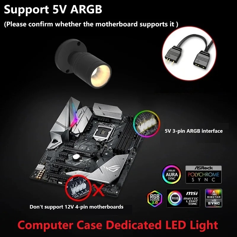 QITU 1W 3W ARGB 5V 3Pin Header – Pc Gaming Second recenzja i cena