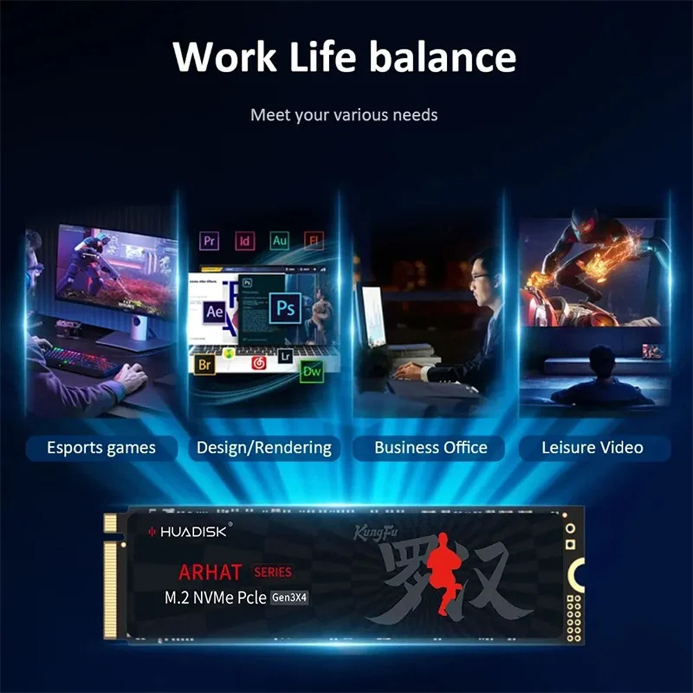 Huadisk SSD NVMe M2 1TB 512GB  – Pc Gaming Second recenzja i cena